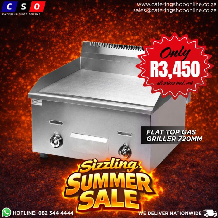 Flat Top Gas Griller 720mm