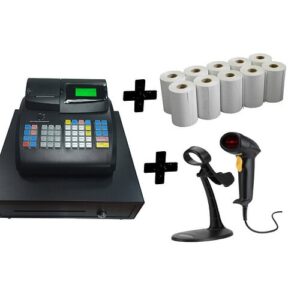 Cash Till / Cash Register With Drawer G1000 With Scanner + Stand + Rolls