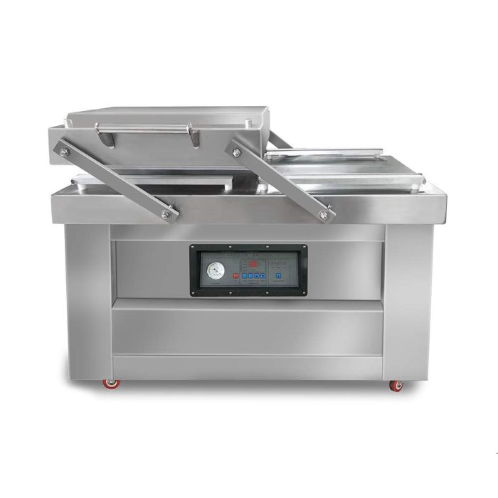 Two-Chamber Vacuum Packaging Machine DZ500/2C with 19-3/4" Seal Bar Floor Standing