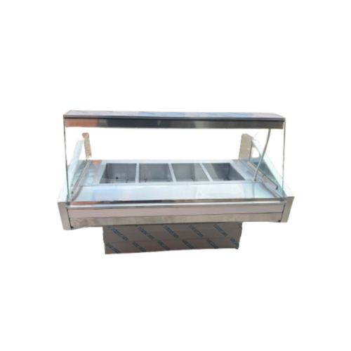 4 Divison Bain Marie Warmer – FLAT Glass (1.8M)