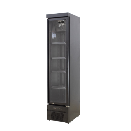 *POLARCAB* Single Door Fridge – Slim Line Black