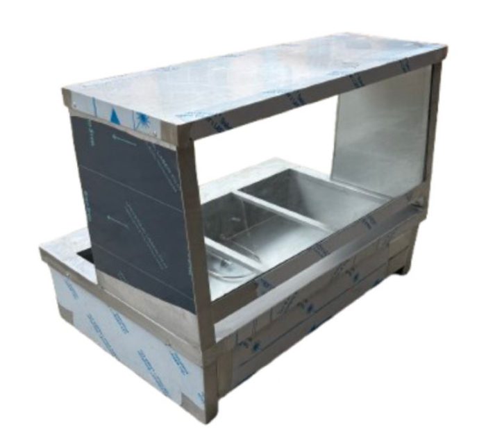 6 Divison Bain Marie + GLASS (TableTop)