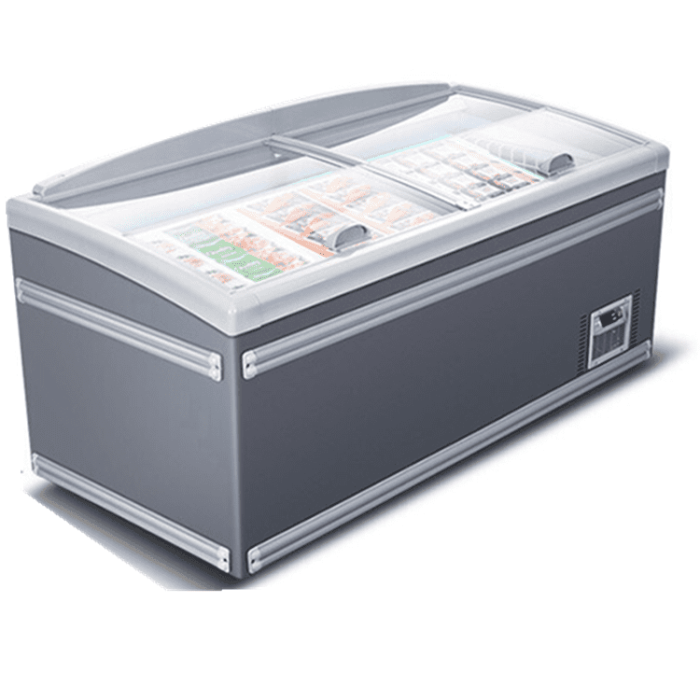 Curved Glass Island Freezer 2.5m (VT2500)