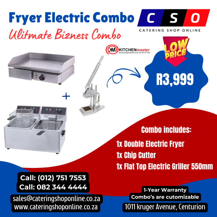 Fryer Electric Combo - Ultimate Bizness Combo