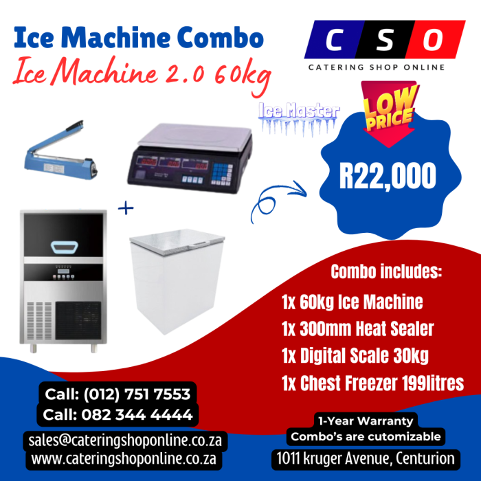 Ice Machine Combo 60kg 2.0