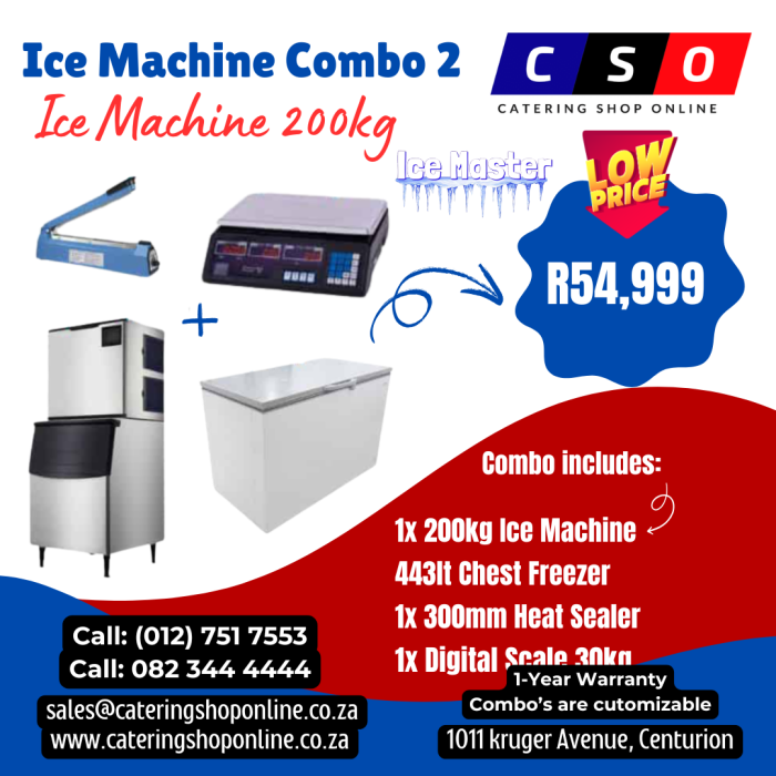 Ice Machine Combo 200kg 2.0